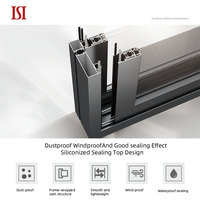 Top marque moderne Design chinois Style coupe-vent système de fenêtre coulissante en alliage d'aluminium pour entrée chambre Application horizontale