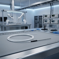Capteur de température à thermistance haute précision JR5641, gaine en acier inoxydable, câble 4 fils pour surveillance industrielle