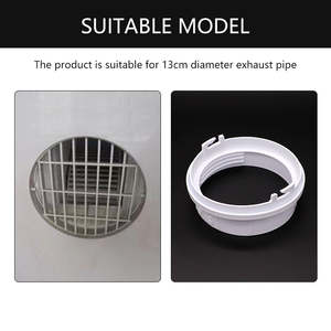 Adaptador <span class=keywords><strong>de</strong></span> Manguera <span class=keywords><strong>de</strong></span> Escape para <span class=keywords><strong>Aire</strong></span> <span class=keywords><strong>Acondicionado</strong></span> Doméstico <span class=keywords><strong>de</strong></span> 5.1 Pulgadas, Conector Trasero <span class=keywords><strong>de</strong></span> Plástico Resistente a los Rayos UV y a la Corrosión - Product Image 6