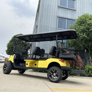 Customizable 6-seat Redesigned Electric Luxury Golf Cart with Off-road Style Tires and <b>70</b>-90km Driving Range - Product Image 4