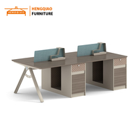 Bureau en bois Table du personnel Design Bureau Combo Poste de travail 2 4 6 8 personnes Cabines de bureau Postes de travail