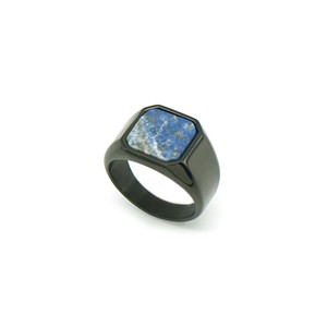Bestseller Maßgefertigter Gravierter 18K Gold Edelstahl Tigerauge Lapislazuli <span class=keywords><strong>Ring</strong></span> Wasserdicht Anlaufgeschützt Hochzeitsschmuck für Männer - Product Image 5