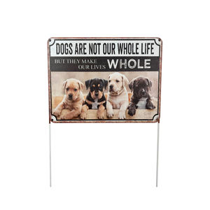 ของตกแต่งสวนทำจากโลหะอลูมิเนียมพิมพ์ลายยูวีแนวโบราณรูปทรงสี่เหลี่ยมผืนผ้าพร้อมธีมแมว - Product Image 6