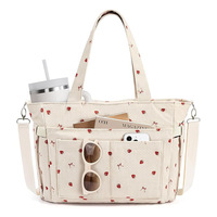 Sac fourre-tout en velours côtelé à carreaux pour femme, grande capacité, sac à bandoulière tendance, sac à main de voyage décontracté et portable