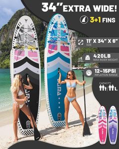 กระดานยืนพาย Dama Wholesale ISUP สำหรับเล่นเซิร์ฟ ตกปลาในทะเล ขนาด 11'*34" แบบเป่าลม รุ่น DM24 Constructio - Product Image 5