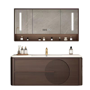 Gabinete de <span class=keywords><strong>baño</strong></span> asequible Marrón <span class=keywords><strong>oscuro</strong></span> 42 Tocador de <span class=keywords><strong>baño</strong></span> Gabinete de <span class=keywords><strong>baño</strong></span> montado en la pared con un fregadero - Product Image 5