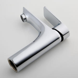 Robinet de lavabo Chenlu à poignée unique en acier inoxydable, style moderne, à poser sur le plan de travail - Product Image 3