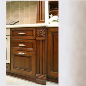 Ensemble de meubles de cuisine en <span class=keywords><strong>bois</strong></span> massif de style américain traditionnel, personnalisation complète de la maison, avec marbre stratifié <span class=keywords><strong>et</strong></span> marbre artificiel - Product Image 6