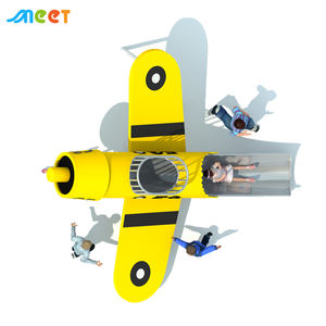 ألعاب تسلية مخصصة موضوع الطائرة الشرائح التجارية في الهواء الطلق ملعب غير القابل للصدأ - Product Image 2