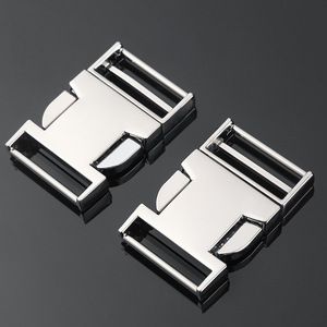Hebilla de Liberación Lateral Metálica de 32 mm, Plateada, Resistente, para Cinturones, Bolsos y Accesorios - Product Image 3