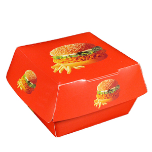 ราคาถูกธรรมดาการออกแบบกระดาษแข็งกระดาษคู่เบอร์เกอร์กล่อง - Product Image 6