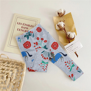 Pantalons longs en coton tricoté décontractés pour bébés et enfants, respirants, leggings longs, vêtements pour enfants en gros - Product Image 4