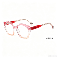 Montures de lunettes œil-de-chat en acétate de haute qualité pour femmes, montures complètes, lunettes optiques de mode sur ordonnance