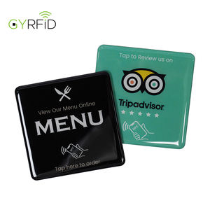 热销防水80毫米环氧NFC贴纸Instagram谷歌评论卡Nfc贴纸标签商业促销 - Product Image 3