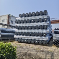 Tube rond galvanisé à chaud ASTM A53 BS1387, tube en acier soudé pour la plomberie, le drainage, l'aération, inspection par une tierce partie