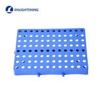Demi-palette en HDPE 4 voies Euro légère, durable, économique, sans fumigation pour le chargement, la distribution et l'affichage des marchandises quotidiennes