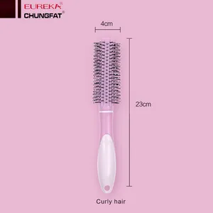 EUREKA 9511CEJ Plastic Salon Commen Comb Self Cleaning Comb Detangling Nylon Hair Brush With Tail Cover Removeable