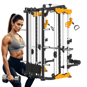 Multi Gym Workout Smith Power Cage Entrenador funcional Compacto Todo en uno Squat Rack Smith Machine Home Gym Fitness Equipment - Product Image 1