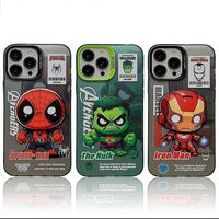 En stock étui de téléphone Iron Man Marvel Comics Cartoon Design pour iPhone 14 Pro Max/ 13/ 12/ 11 étui de téléphone personnalisé antichoc de luxe