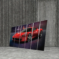 Layar LED Digital Signage Dalam Ruangan P2.5, Panel Layar LED Tetap untuk Papan Menu Restoran