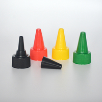 Bouteille en plastique à usage chimique industriel de 5ml avec capuchon supérieur torsadé et couvercle de buse de goutte à bouche pointue