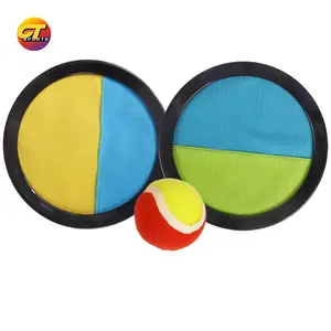 Wholesale Hook And Loop Fastener Sport Beach Scoop Throw Toys Catch Ball Game Sticky Catch Ball