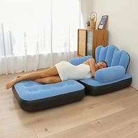 Canapé-lit gonflable portable moderne PVC épaissi floqué pliable canapé gonflable matelas inclinable fonction de refroidissement pour chambre à coucher