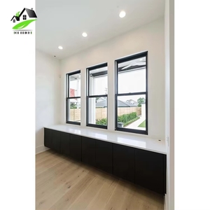 Nhà Máy Bán Buôn Cách Âm Đôi Treo PVC Cửa Sổ Cửa Ra Vào Duy Nhất Treo Bão Trượt Kính Vinyl Cửa Sổ Dọc Gấp - Product Image 2