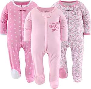 Pigiami e Tutine con Piedini per Neonata, Stampa Floreale con Chiusura a Cerniera, da 0 a <span class=keywords><strong>9</strong></span> <span class=keywords><strong>Mesi</strong></span> - Product Image 4