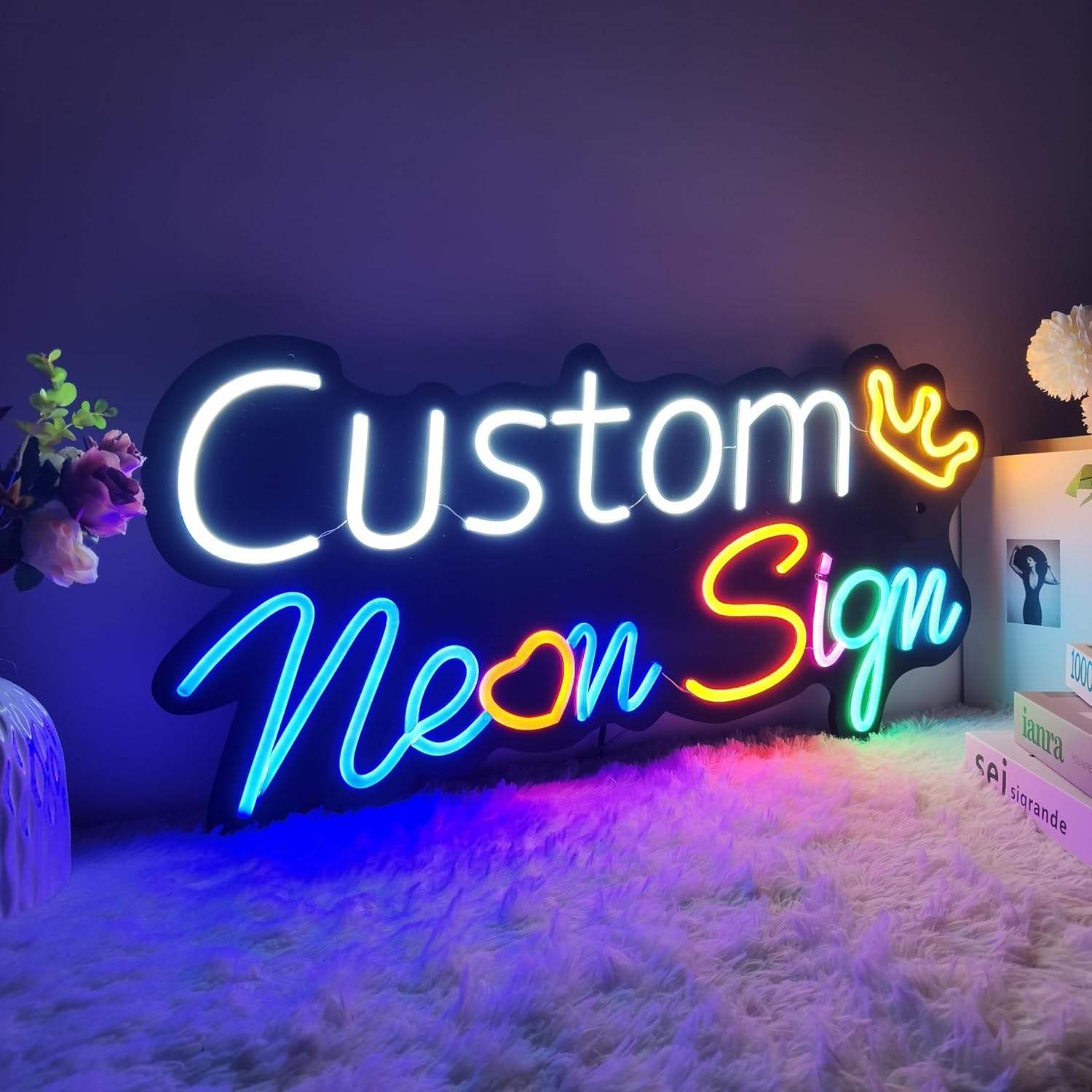 Fast Delivery Dropshipping Acrylic LED Neon Light Sign IP65 Custom Logo for Party