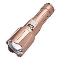 Lampe torche tactique étanche rechargeable avec lumière laser blanche à focalisation réglable pour le camping en plein air