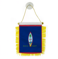 Drapeau national de la République dominicaine, mini-drapeau en polyester 15*10 cm, décoration nationale pour les événements sportifs, festival patriotique
