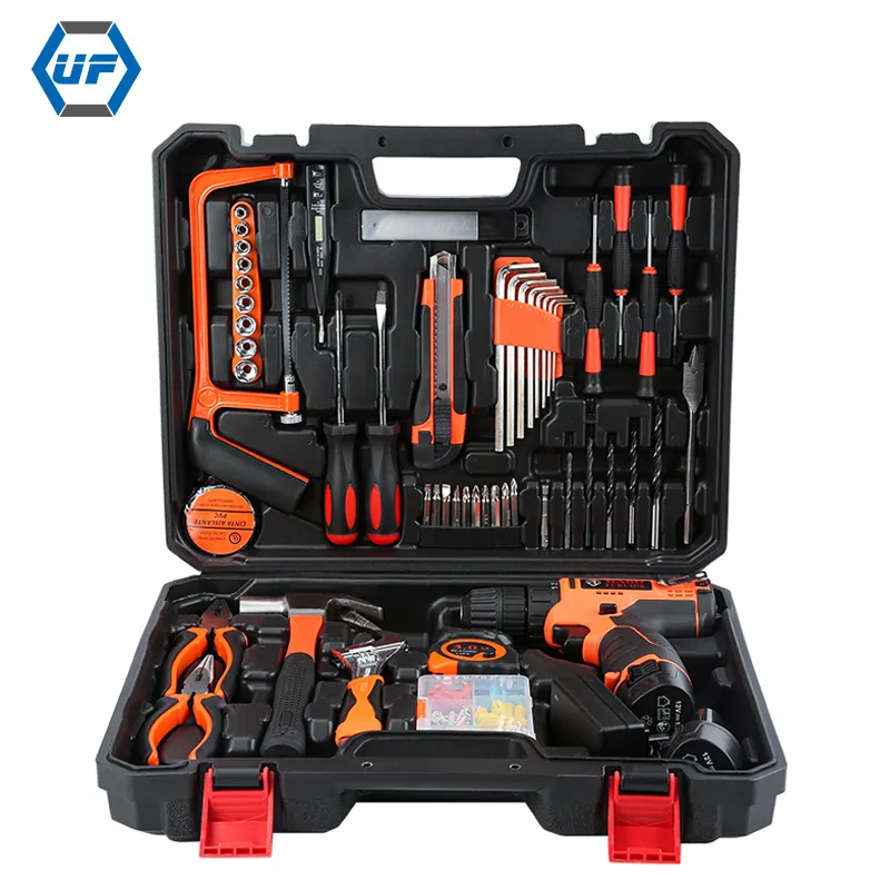 KS-8400102 102pcs power tools combo set electric drill power toolkit for woodworking cordless drill combo sets