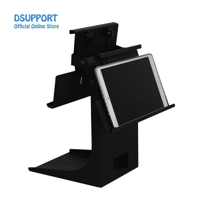 High Quality PS-20B Dual Screen Laptop Stand Adjustable Metal Desktop Printer Stand Tablet Stand Compatible iPad Receipt Printer