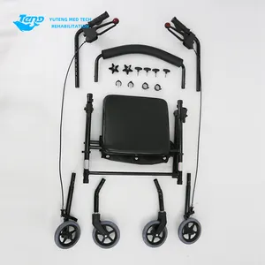 Disability Equipment Walker Rollator Portable Adult Lightweight Rollator Walker With Seat