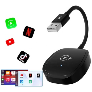 Adaptateur sans fil <span class=keywords><strong>CarPlay</strong></span> Youtube Netflix Tiktok Lecteur d'applications sans fil <span class=keywords><strong>Apple</strong></span> <span class=keywords><strong>CarPlay</strong></span> Dongle vidéo filaire vers sans fil <span class=keywords><strong>CarPlay</strong></span> Boîte AI - Product Image 1