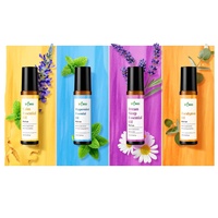 Huiles essentielles 100% pures distillées à la vapeur, roll-on, mélange de menthe poivrée, de sauge et de gingembre, relaxation profonde, soulagement du stress, 10 ml