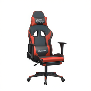 Sedia da Gaming Extremo in Ecopelle, Regolabile con Braccioli, Base Girevole, Reclinabile Manualmente, per Casa e Ufficio - Product Image 1