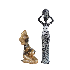 ประติมากรรมรูปปั้นผู้หญิงชนบท งานศิลปะตกแต่งบ้าน สไตล์โมเดิร์น คุณภาพสูง ทำจากโลหะบรอนซ์ รูปแบบนามธรรม - Product Image 5