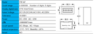 Vente en gros dc12v 24v AC compteur mécanique numérique à 6 chiffres compteur d'impulsions en plastique de pièce de jeu compteur industriel