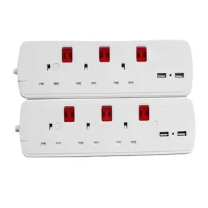 OSWELL High Quality Power Strip 6 Outlet American Extension Cord Extension Socket Switch Power Extension Board