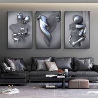 Peinture murale décorative moderne pour salon, toile encadrée, peintures abstraites, décoration figurative