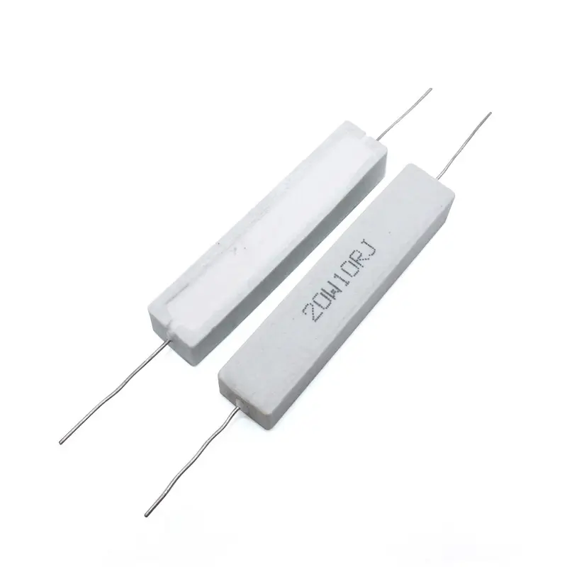 Diskon Besar Resistor Semen Keramik 20W 10R Ohm untuk Adaptor Daya