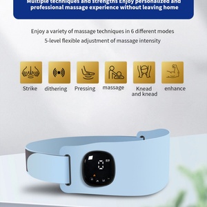Factory Wholesale Blue Micro-Current Belly Vibrator Menstrual Heating Waist and Palace Warmer Belt Massage <b>Instrument</b> - Product Image 2