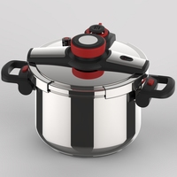Nouveau Design Classique Marmite de Cuisson en Acier Inoxydable 304 pour Maintien au Chaud et Plats Mijotés, Autocuiseur Hôtelier 8 Litres, 10 Litres, 7 Litres