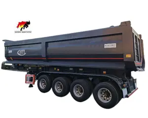 Customized professional 3 Axles 12 wheels 50Ton Dump trailer tipping Tipper semi trailer