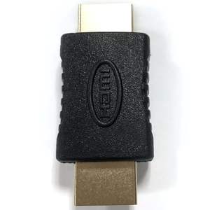 Adattatore HDMI maschio a femmina, colore nero, per connessioni video e trasmissione di segnale su schermi e dispositivi multimediali. - Product Image 1