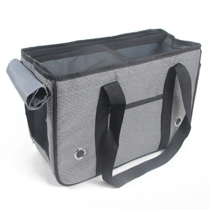 Pet Carrier Bag Portable Travel Dog Cat Carrier With Roll Up <b>Curtain</b> Solid Color 12 Jin Capacity - Product Image 3