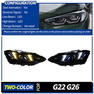 Faro LED Bicolor 6000K de 6000 Lúmenes y 36W, Luz Baja, Actualización Retrofit para Serie 4 G22/G80/G82 2021-2025, Bombilla D2H de 12V, Nuevo - Product Image 2