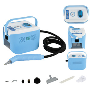 Nettoyeur vapeur électrique portatif 1500W avec écran numérique et trois réglages de température pour cuisine et climatiseur - Product Image 4